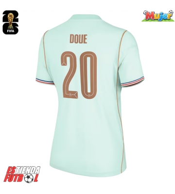 Francia Desire Doue #20 Segunda Equipación Mujer Mundial 2026 Manga Corta
